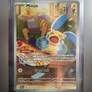 194/182 Minun Pokemon Full Art- Paradox Rift